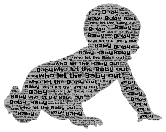 Baby word cloud art