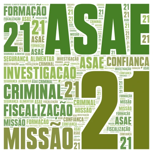 21 Anos ASAE word cloud art