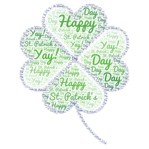 Happy St. Patrick's Day! word cloud art