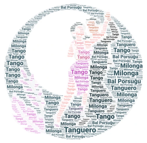 Tango-1 word cloud art