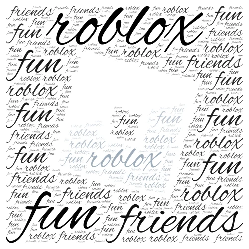 Roblox! word cloud art
