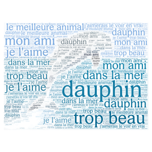 dauphin word cloud art