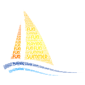 summer word cloud art