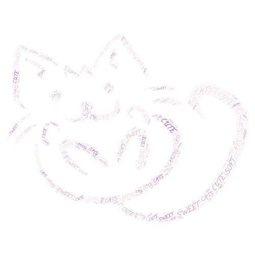 CATSSSS!!!!!!!!!!! word cloud art