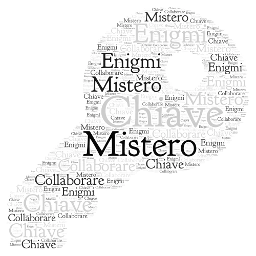 Mistero e Collaborazione word cloud art