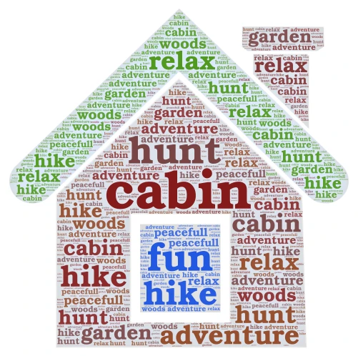 Grandparents cabin word cloud art