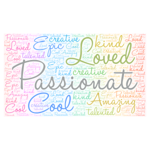 You are... word cloud art