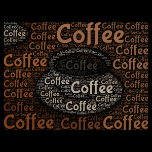 Coffee  word cloud art