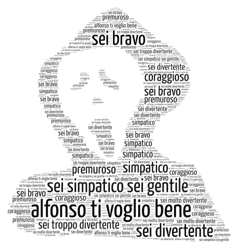 alfonso word cloud art