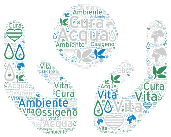 Natura e Sostenibilità word cloud art