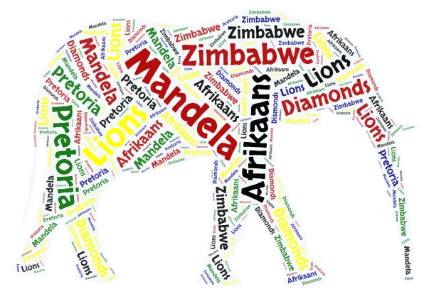 ELEPHANT word cloud art