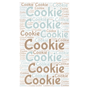 Cookie Gacha word cloud art