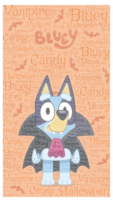 Disney's BLUEY!!! word cloud art