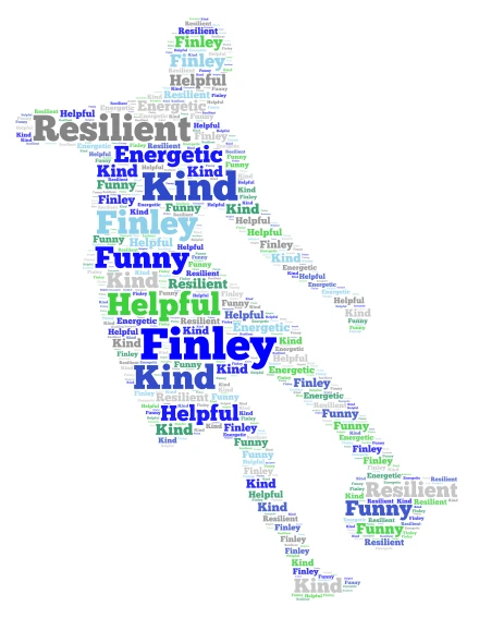 Finley word cloud art