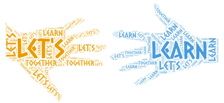 HANDS word cloud art