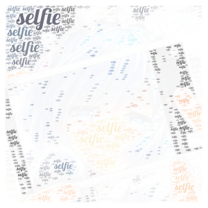 selfie word cloud art