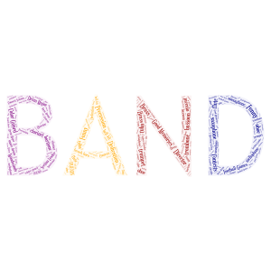 My p.o.v. for band word cloud art