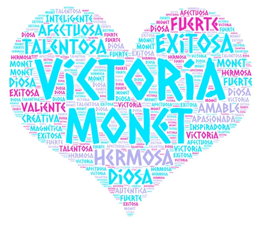 Victoria mondt word cloud art