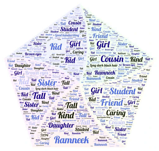 About Ramneek  word cloud art