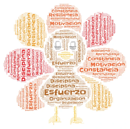 Vida Académica Exitosa word cloud art