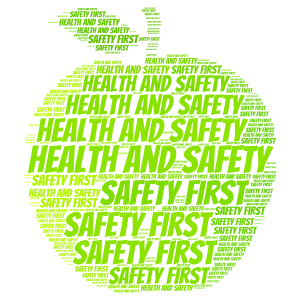 Health and Safety word cloud art