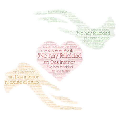 PAZ FRASE 2 word cloud art