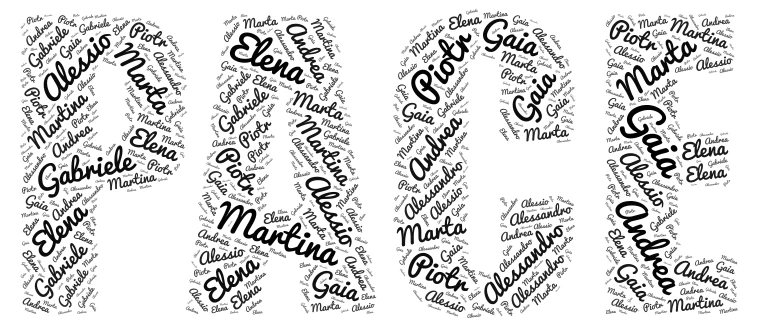 Calligramma word cloud art