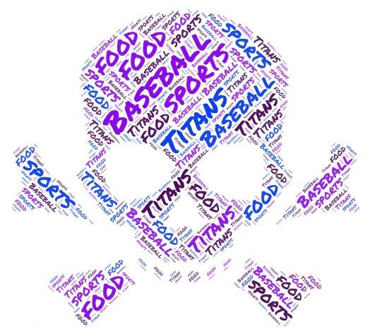 Damien word cloud art
