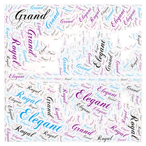 The Castle word cloud art