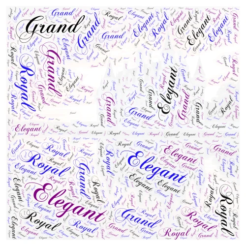 The Castle word cloud art