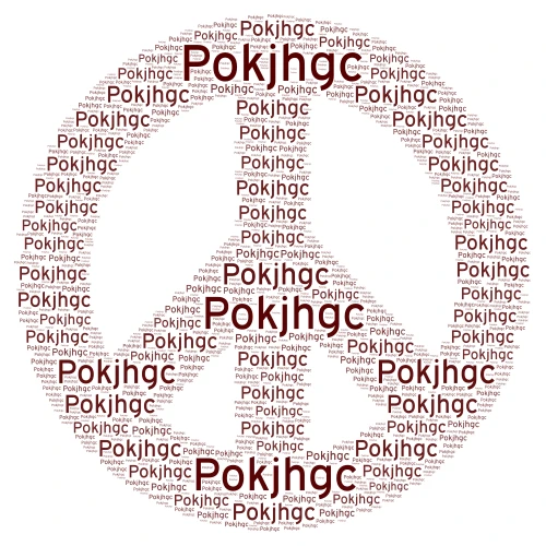 POKJHGC word cloud art