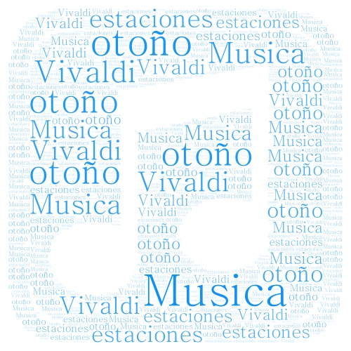 Musika word cloud art
