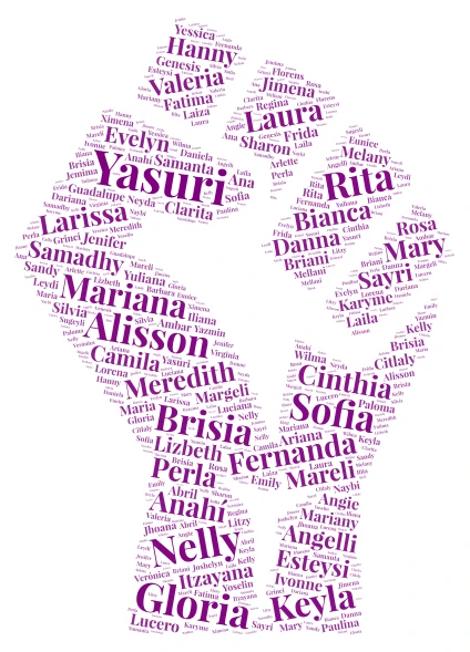 8 de Marzo word cloud art