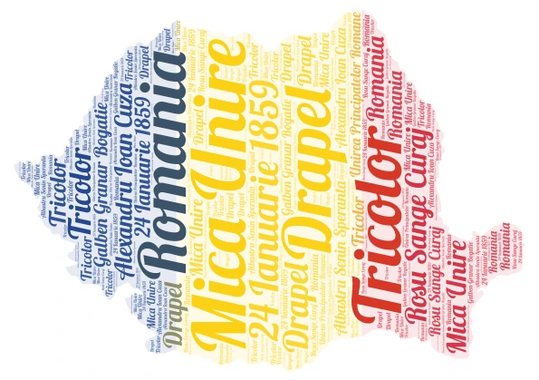 Mica Unire word cloud art