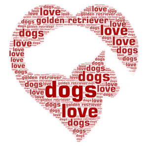 dogs are the best word cloud art