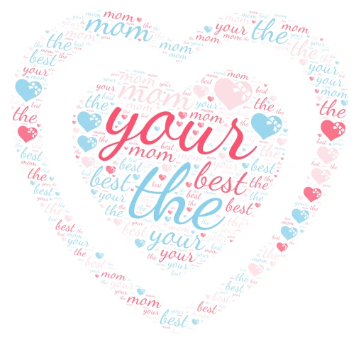 mothers day word cloud art