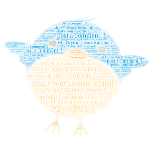 what's your favorite animal? word cloud art