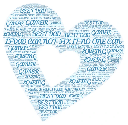 HAPPY FATHERS DAY word cloud art