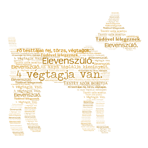 Emlősök word cloud art