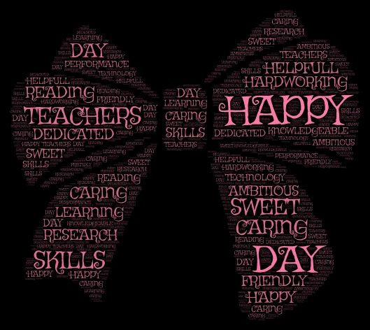School Graduation Cap word cloud art