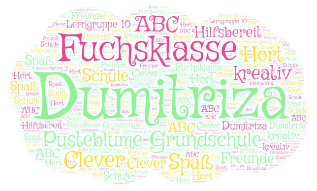 Dumi  word cloud art