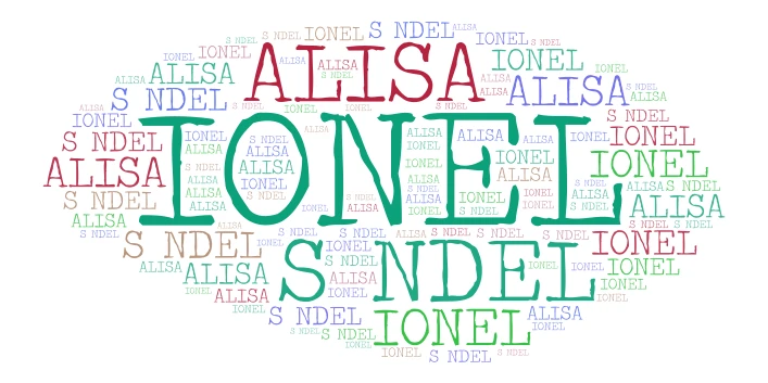 FAM word cloud art