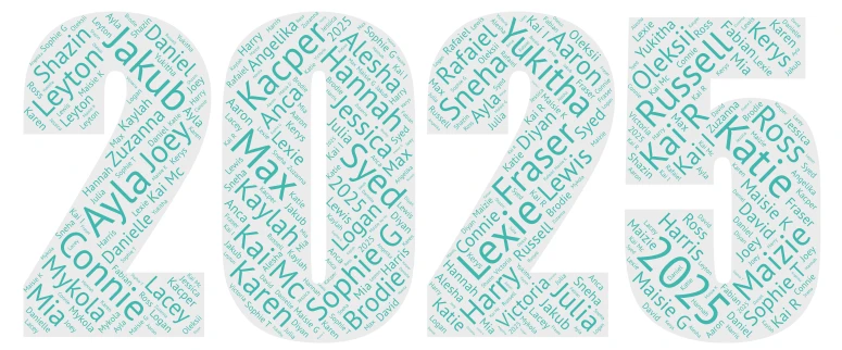 2025 word cloud art