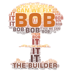 Bob The Builder word cloud art