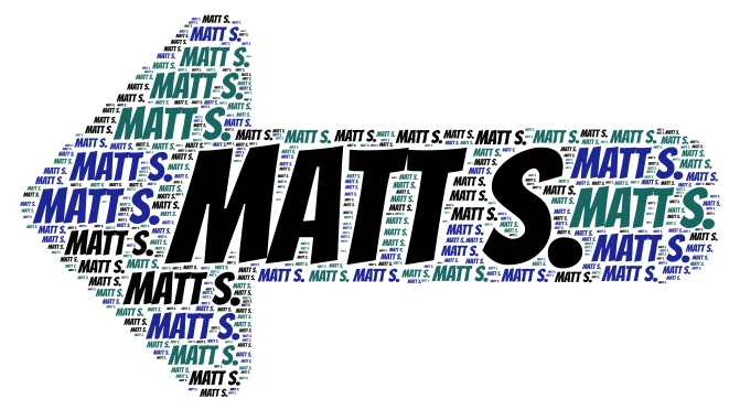 Matt S. word cloud art