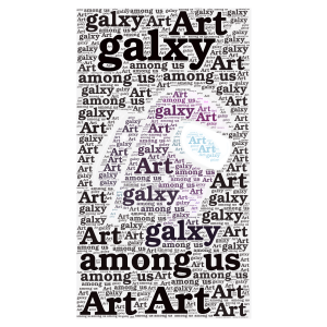  for among us lovers word cloud art