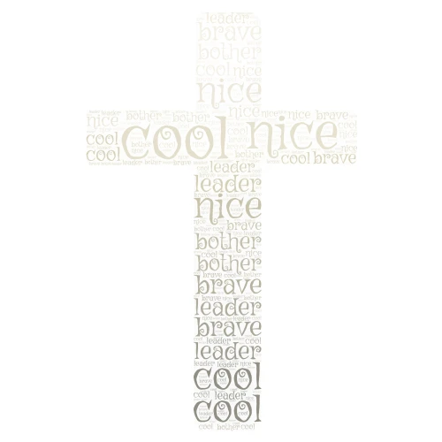 god is my savur word cloud art