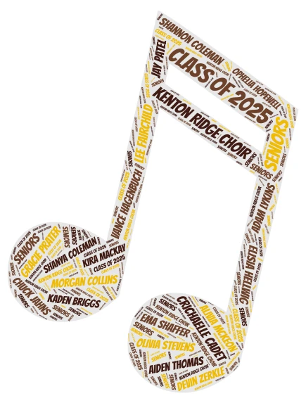 Choir Senior Gift Template  word cloud art