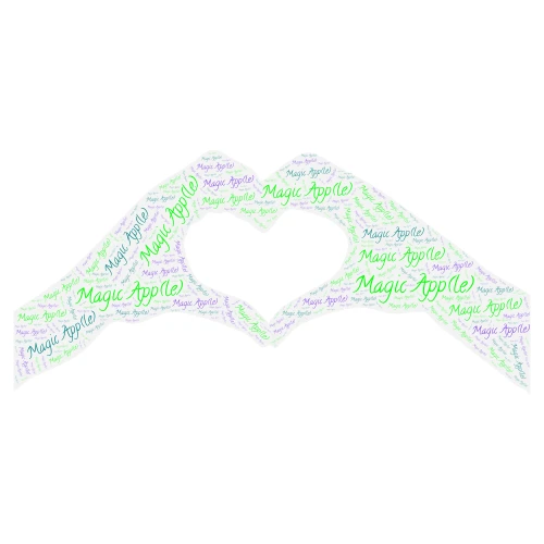 Magic word cloud art