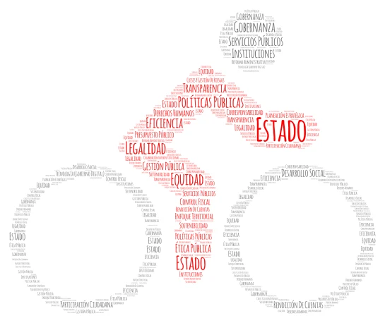 Palabras Clave de Gestión Pública word cloud art